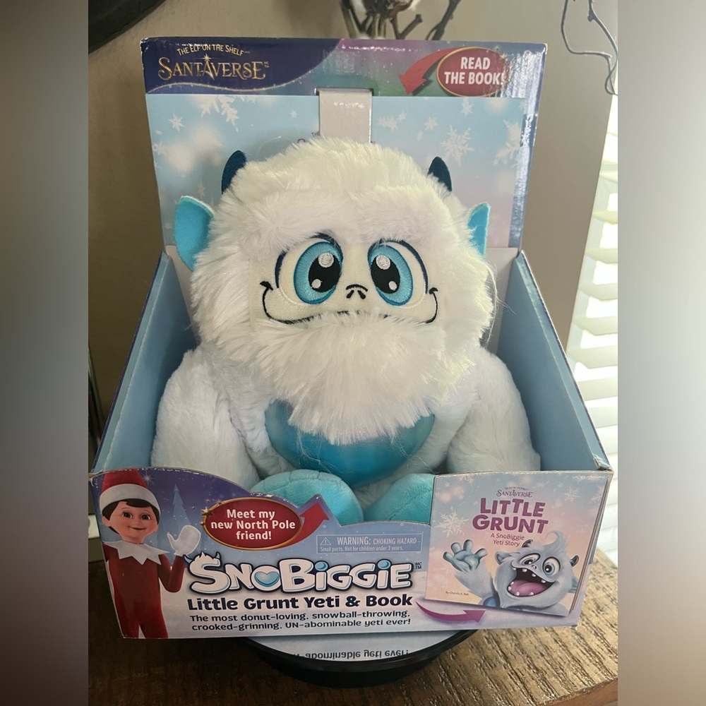 Snobiggie Little Grunt Yeti Plush Toy & Book set, new!